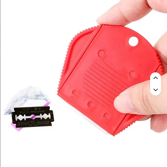 Single Edge Safety Razor Scraper Blade Double-edge Plastic Handle for OCA Polarizer Glue Remover Cleaning Repair Tool